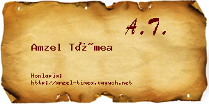 Amzel Tímea névjegykártya
